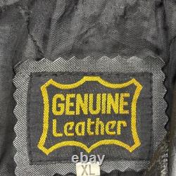 Vintage 90s Leather Motorcycle Jacket