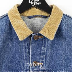 Vintage 90s Polo Ralph Lauren Corduroy Collar Denim Jacket