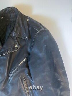 Vintage AMF Harley Davidson Biker Motorcycle Leather Jacket Size Small