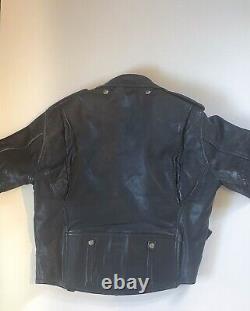 Vintage AMF Harley Davidson Biker Motorcycle Leather Jacket Size Small