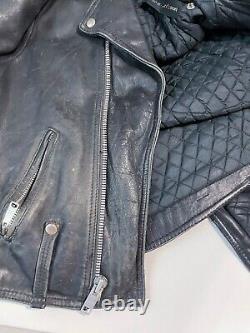 Vintage AMF Harley Davidson Biker Motorcycle Leather Jacket Size Small