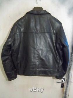Vintage Aero Horsehide Leather Highwayman Motorcycle Jacket Size 46