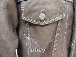 Vintage Akaso Leather Motorcycle Trucker Jacket Size XL