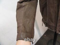 Vintage Akaso Leather Motorcycle Trucker Jacket Size XL