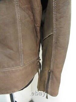 Vintage Akaso Leather Motorcycle Trucker Jacket Size XL