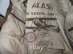Vintage Akaso Leather Motorcycle Trucker Jacket Size XL