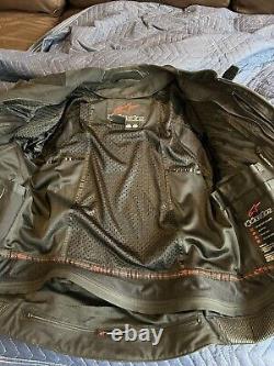 Vintage Alpinestars Armored Motorcycle Racing Leather Jacket, New Never Used