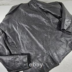 Vintage American Leatherwear Men's Black Thinsulate Jacket Size 44 Size Large