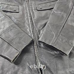 Vintage American Leatherwear Men's Black Thinsulate Jacket Size 44 Size Large