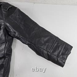 Vintage American Leatherwear Men's Black Thinsulate Jacket Size 44 Size Large