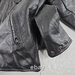 Vintage American Leatherwear Men's Black Thinsulate Jacket Size 44 Size Large