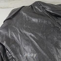Vintage American Leatherwear Men's Black Thinsulate Jacket Size 44 Size Large