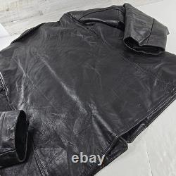 Vintage American Leatherwear Men's Black Thinsulate Jacket Size 44 Size Large