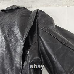 Vintage American Leatherwear Men's Black Thinsulate Jacket Size 44 Size Large