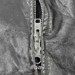 Vintage American Leatherwear Men's Black Thinsulate Jacket Size 44 Size Large