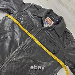 Vintage American Leatherwear Men's Black Thinsulate Jacket Size 44 Size Large