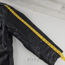 Vintage American Leatherwear Men's Black Thinsulate Jacket Size 44 Size Large