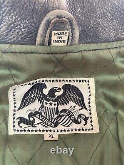 Vintage Avirex Jacket Mens Medium Biker Rider Motorcycle Jacket Authentic XL