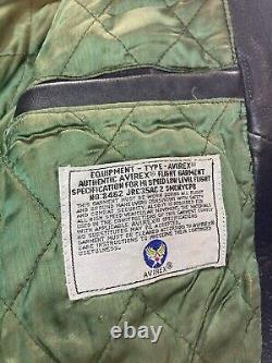 Vintage Avirex Jacket Mens Medium Biker Rider Motorcycle Jacket Authentic XL