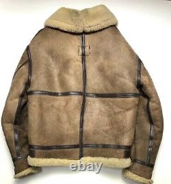 Vintage Avirex Type B-3 Bomber Jacket 38 Size Ac-17755 Sheep Skin A-2 G-1 Ma-1