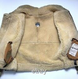 Vintage Avirex Type B-3 Bomber Jacket 38 Size Ac-17755 Sheep Skin A-2 G-1 Ma-1