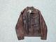 Vintage BANANA REPUBLIC leather jacket M motorcycle 1980s brown 42-44 bomber