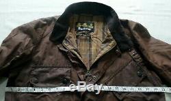 Vintage Barbour International Tourer Wax Motorcycle Jacket Medium Vgc