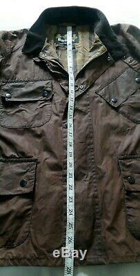 Vintage Barbour International Tourer Wax Motorcycle Jacket Medium Vgc