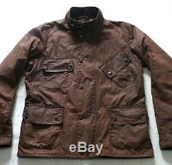 Vintage Barbour International Tourer Wax Motorcycle Jacket Medium Vgc