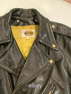 Vintage Bates Leather Motorcycle Jacket