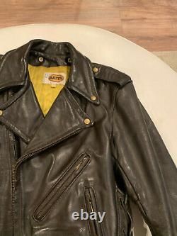 Vintage Bates Leather Motorcycle Jacket