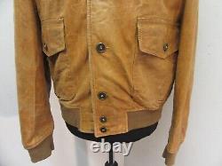 Vintage Belstaff Aviator Leather Flight Jacket Size Ukm, Italian XL