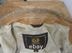 Vintage Belstaff Aviator Leather Flight Jacket Size Ukm, Italian XL