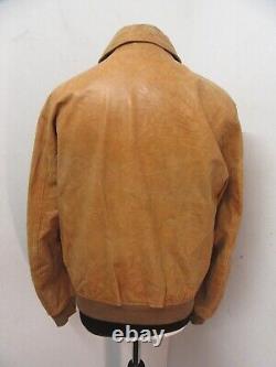 Vintage Belstaff Aviator Leather Flight Jacket Size Ukm, Italian XL