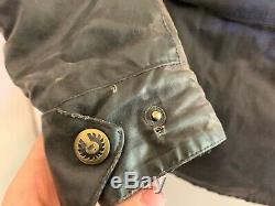 Vintage Belstaff Trialmaster Sammy Miller Waxed Cotton Motorcycle Jacket Size XL