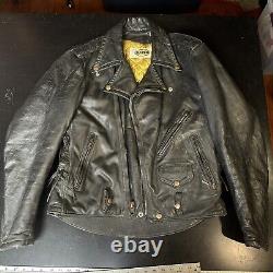 Vintage Biker Jacket Bates Leather Deluxe Highwayman