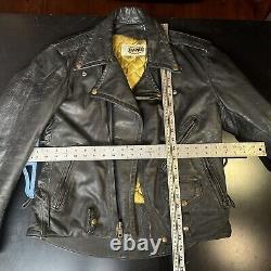 Vintage Biker Jacket Bates Leather Deluxe Highwayman