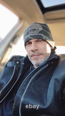 Vintage Black Leather Motorcycle Biker Jacket Bilt Size XXL Leather Jacket