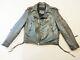 Vintage Branded Garments Heavy Black Leather Biker Motorcycle Jacket