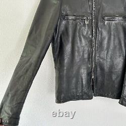Vintage Brooks Cafe Racer Leather Motorcycle Biker Talon Jacket 39 Chest