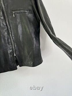 Vintage Brooks Cafe Racer Leather Motorcycle Biker Talon Jacket 39 Chest