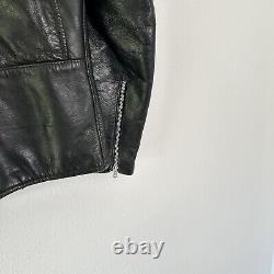 Vintage Brooks Cafe Racer Leather Motorcycle Biker Talon Jacket 39 Chest