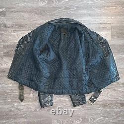 Vintage Brooks Harley Davidson Black Leather Biker Jacket Sz. M USA Talon