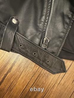 Vintage Brooks Leather Biker Jacket Size 40. Men Medium USA Made