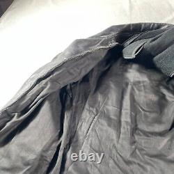 Vintage Brooks Leather Jacket Mens 38 Motorcycle Cafe Racer Classic USA Liner