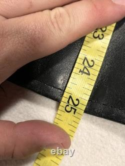 Vintage Brooks Leather Motorcycle Jacket 70s Riding Coat Talon Zipper Racing 44