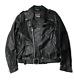 Vintage Brooks Leather Motorcycle Jacket Men 44L Medium Fit Punk Moto Belted USA