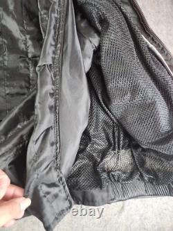 Vintage Bullet Brand Biker Leather Motorcycle Jacket Cafe Size 56 Heavy