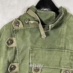 Vintage C54 Swedish Motorcycle Squadron Military Jacket Adult Un-Lined Green