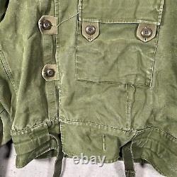 Vintage C54 Swedish Motorcycle Squadron Military Jacket Adult Un-Lined Green